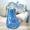 Dale Tiffany Art Glass Sculpture 8.5" Tall Laguna Wave Handcrafted Murano-Style Sculpture for Home Dcor, Living Room, Bed Room, Home Office and Gift view 3
