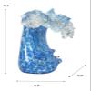 Dale Tiffany Art Glass Sculpture 8.5" Tall Laguna Wave Handcrafted Murano-Style Sculpture for Home Dcor, Living Room, Bed Room, Home Office and Gift view 4