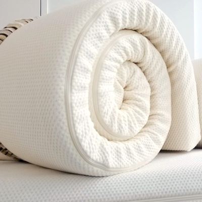 Essentia DormIQ Organic Foam Mattress Topper - Queen (2 Inch). Better Than Memory Foam. Natural Memory Foam with Removable and Washable Organic Cotton Cover.