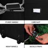 ProPik Rolling Christmas Tree Storage Bag, Fits Up to 7.5 Ft. Tall Disassembled Holiday Tree, 22" x 16" x 50", Large Heavy Duty Xmas Storage Container with 2 Wheels & Handles, 600D Oxford (Black) view 3