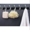 4/6 Hooks Space Aluminum Kitchen Punch-free Wall Hooks Bathroom Row Hook (Color : Black 4 hooks) view 3