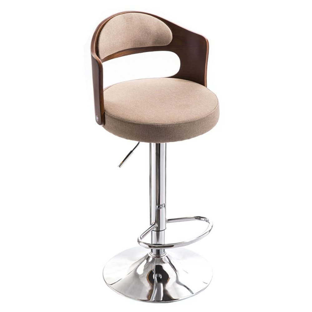BNNP Tall Bar Stools Upholstered Fabric Bar Stool 24" Seat Adjustable Lift Height Swivel Bar Stool for Kitchen Living Room and Home Bar Kitchen Counter Bar Stool (Color : D)