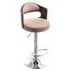BNNP Tall Bar Stools Upholstered Fabric Bar Stool 24" Seat Adjustable Lift Height Swivel Bar Stool for Kitchen Living Room and Home Bar Kitchen Counter Bar Stool (Color : D) view 1