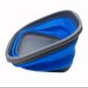 SAMMART 10L (2.6 Gallons) Set of 2 Collapsible Tub - Foldable Dish Tub - Portable Washing Basin - Space Saving Plastic Washtub (Black + Blue) view 3