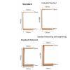 Wood Coffee Table in Shape,Bedroom Desk Hall Table Modern Coffee Table and Open Coffee Table Storage Shelf Living RoomCoffee Table (Color : Yellow, Size : 620x250x350mm) view 2