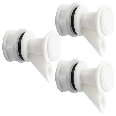 Push-Button Spigot Cooler Spigot Replacement, Compatible with Igloo 2-10 Gallon Water Coolers, Durable Beverage Jugs Spigot (3 Pack)