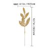 40 Pieces Gold Glittered Artificial Leaf Spray Picks 12" Tall for Christmas Winter Wedding Wreath Tree Swag Floral Arrangment Vase Bouquets Table Centerpieces Decoration view 2