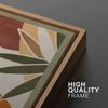 IDEA4WALL Framed Canvas Print Wall Art Set Mid-Century Geometric Tropical Plant Landscape Abstract Shapes Illustrations Modern Art Decorative Chic for Living Room, Bedroom, Office - 16"x24"x2 Natural view 4
