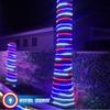 Russell Decor Patriotic Rope Lights Design for Independence Day 4th of July Memorial Day Veterans Day Install Clips Included Red White Blue (100 Feet) view 3