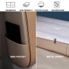Detachable Reading Wedge Pillow Leather Headboard Cushion Lumbar Bolster Cushion Oversized Body Support Pillow Upholstered for Bench Daybed Bunk,C,No headboard 78.7"/200cm view 2