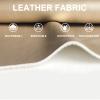 Detachable Reading Wedge Pillow Leather Headboard Cushion Lumbar Bolster Cushion Oversized Body Support Pillow Upholstered for Bench Daybed Bunk,C,No headboard 78.7"/200cm view 4