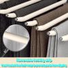 JIAOCKJIAO Hanging Pull Out Trousers Rack 2 Styles,Pull Out Pants Rack Closet Valet Rod 10/22 Arms,Extendable Closet Clothes Hanger Dual Mute Guide Rails,Wardrobe Side/top Mount view 3