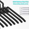 JIAOCKJIAO Hanging Pull Out Trousers Rack 2 Styles,Pull Out Pants Rack Closet Valet Rod 10/22 Arms,Extendable Closet Clothes Hanger Dual Mute Guide Rails,Wardrobe Side/top Mount view 4