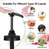 Mason Jar Honey & Coffee Pump Dispenser Lid fit 2.75 Inch Regular Mouth,Food Grade Pumps and Stainsteel Steel Lids for Ketchup,Syrups, Condiments,NO Rust,NO JAR QurHapzy view 3