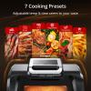 Zstar Indoor Grill Air Fryer Combo with See-Through Window, 7-in-1 Smokeless Electric Air Grill up to 450F, 1750W Contact Grill with Non-Stick Removable Plates, Even Heat, Silicon Tongs as Gift, 4Qt view 2