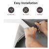WdFour Classroom Door Panel Curtain, 8*36, Light Gray, Blackout, Door & Window, Modern, Polyester, Washable, Tab Top, Loop & Hook, Educational Institutions view 3