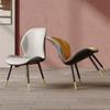 CraftThink Modern Dining Chairs, Scandinavian Armless Glam Leather Dining Chair Wingback Side Furniture in Matte Finish for Kitchen Dining Room, Set of 2 Grey view 4