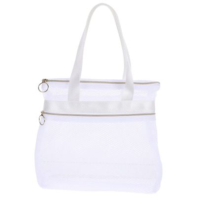 DOITOOL Shower Bag Clear Makeup Bags Mesh Shower Tote Bag Hanging Portable Toiletry Bag College Dorm Essentials Quick Dry Bath Organizer for Gym Bathroom Camp Travel Portable