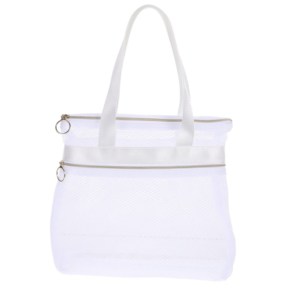 DOITOOL Shower Bag Clear Makeup Bags Mesh Shower Tote Bag Hanging Portable Toiletry Bag College Dorm Essentials Quick Dry Bath Organizer for Gym Bathroom Camp Travel Portable