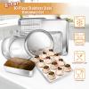 E-far 10-Piece Baking Pans set, Stainless Steel Bakeware Set for Oven, Include Cake Pan/Baking Cookie Sheet/Pizza/Muffin/Loaf Pan, Non-Toxic & Heavy Duty, Dishwasher Safe view 3