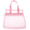 DOITOOL Portable Mesh Beach Bag Pink Nylon Toiletry Pouch for Travel view 1