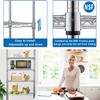 Dlewmsyic NSF 6-Tier Commercial Shelving - 23" L x 13" W x 59" H Heavy Duty Metal Shelves, 900lb Adjustable Wire Shelves for Garage/Pantry/Kitchen (Chrome) view 3