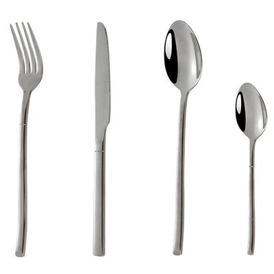 16 Piece Silverware Set for 4 Durable 18/10 Stainless Steel Flatware Sets Home Kitchen Hotel Restaurant Cutlery Utensil Include Fork Spoon Knife Teaspoon Mirror Polished Dishwasher Safe