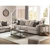 Alaterre Furniture Kyra 3-Piece Oak and Metal Living Room Set with 42" L Coffee Table and Two 27" Side Tables view 2