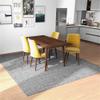 Ashcroft Furniture Co Adaya Modern Solid Wood Walnut Dining Table and 4 Chair Set view 3