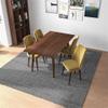 Ashcroft Furniture Co Adaya Modern Solid Wood Walnut Dining Table and 4 Chair Set view 4