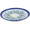 Polmedia Polish Pottery Dessert Plate UNIKAT - Stormy Vines Pattern Handmade in Boleslawiec Poland by Ceramika Bona + Certificate of Authenticity view 2