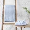 Laura Ashley - Bath Towels, Absorbent & Fade Resistant Cotton Towels, Dorm Essentials (Ginny Blue, 3-Piece) view 4