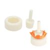 2PCS Waffle Cone Shaper, Cone Ice Cream Maker Cone Roller Waffle Rolling and Forming Tool Cone Roller Egg Roll DIY Mold Waffle Cone Mold Kit Pastry Ice Cream Waffle Cone Mold for Kitchen, White view 1