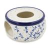 Polmedia Polish Pottery Heater - Flying Dragonflies Pattern Handmade in Boleslawiec Poland by Ceramika Artystyczna + Certificate of Authenticity view 1