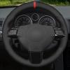 MUEdie for Vauxhall Astra 2004 2009 Signum Vectra C 2005 2009 Zaflra (B) 2005 2014 Car Steering Wheel Cover Black Genuine Leather Suede view 2