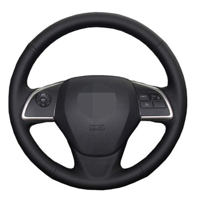 for Mitsubishi Outlander Mirage ASX 2012 2019 Eclipse Cross 2017 2019 L200 2015 2017 Car Steering Wheel Cover Genuine Leather