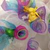 Easter Wreath, Luxury Handmade  Easter Eggs and Bunnies Ribbon Front Door Decor, 24 or 28 Inch view 3