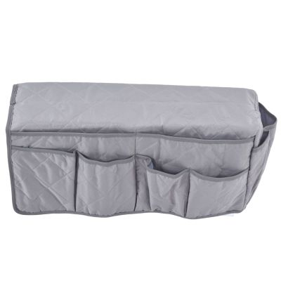 Pilipane Remote Control Holder for Recliner Couch, Sofa Armrest Lunch Box, Couch Remote Holder Pocket Design Watertight Reasonable Layout (Gray), Sofa Armrest Lunch Box, Remote Control Holder fo