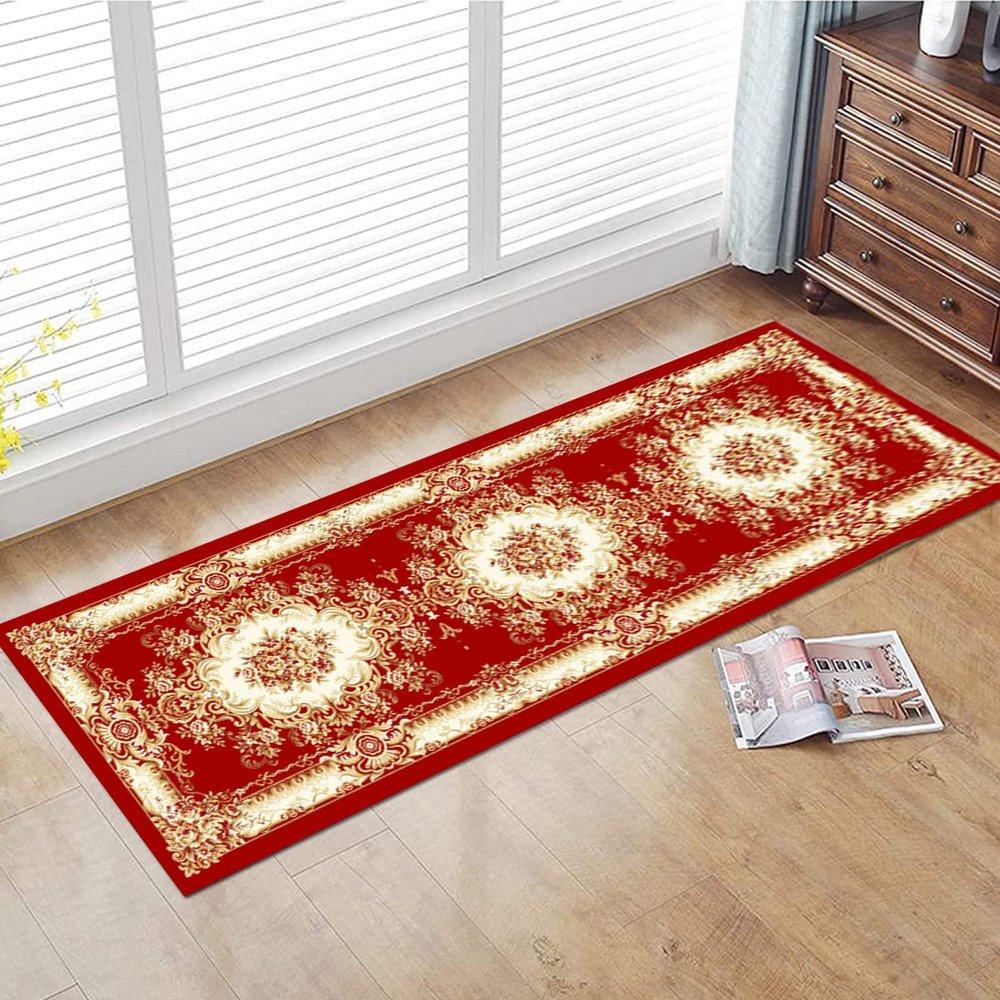 GRAPKS Very Long Hallway Hall Runner Narrow RugsDecorative Kitchen Runners Carpet Soft Non Slip Easy to Clean Entryway Area Rug 60cm/70cm/80cm/100cm Wide (Size : 2.6 ft x 8.2 ft)
