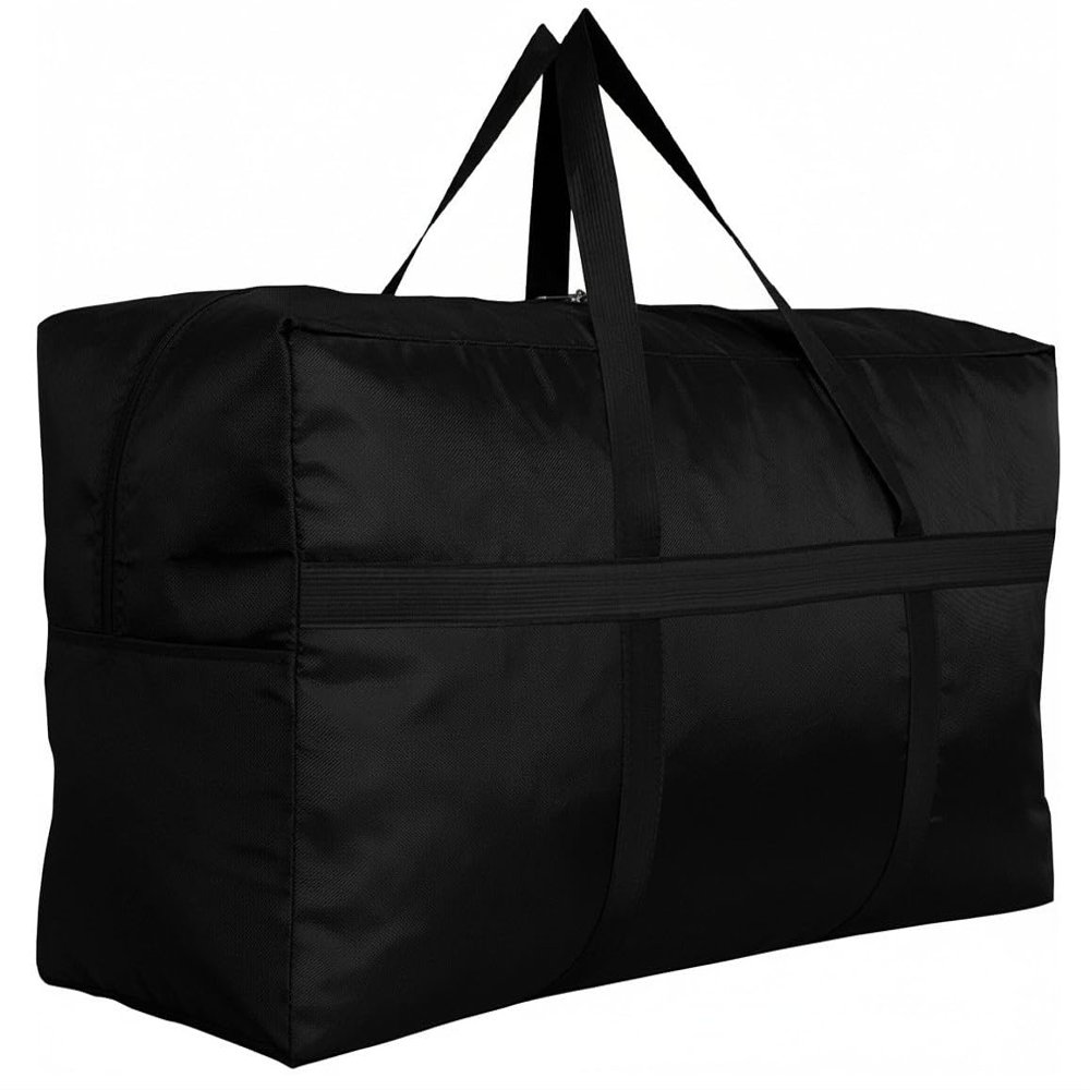 DoYiKe Extra Large Storage Duffle Bag with Zippers and Handles, Heavy Duty Big Foldable Duffle Bag for Travel-42x23x13.5Inch