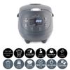 Yum Asia Panda Mini Rice Cooker With Ninja Ceramic Bowl and Advanced Fuzzy Logic (3.5 cup, 0.63 litre) 4 Rice Cooking Functions, 4 Multicooker functions, Digital LED display - 120V view 2
