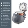 Yum Asia Panda Mini Rice Cooker With Ninja Ceramic Bowl and Advanced Fuzzy Logic (3.5 cup, 0.63 litre) 4 Rice Cooking Functions, 4 Multicooker functions, Digital LED display - 120V view 3