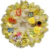 Spring Wreath, Luxury Handmade - Bumble Bee Floral Front Door Decor, 24 or 28 Inch view 1