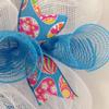 Glittering Easter Egg Hunt Deco Mesh Wreath. Available in 24 inch and 28 inch diameters. view 3