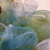 My Heart Sings in The Garden Spring or Summer Deco Mesh Wreath. Available in 24 inch and 28 inch diameters view 3