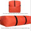 DoYiKe Extra Large Storage Duffle Bag with Zippers and Handles, Heavy Duty Orange Big Foldable Bag for Travel-42x23x13.5Inch view 4
