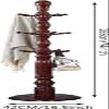 NIUBB Organizer Rack Coat Rack Stand Tree Coat Rack with Adjustable Sizes Easy Assembly Free Standing Solid Coat Hanger Stand for Clothes Hats Umbrellas for Hallway Entryway Hat and Umbr view 2