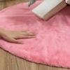 AOGU 48 Inch Faux Fur Christmas Tree Skirt Pink Shiny Plush Skirt for Merry Christmas Party Christmas Tree Decoration view 2