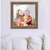 13x13 Frame Grey Real Wood Picture Frame Width 1.75 Inches | Interior Frame Depth 0.5 Inches | Charleston Charcoal Modern Photo Frame Complete with UV Acrylic, Foam Board Backing & Hanging Hardware view 3