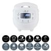 Yum Asia Panda Mini Rice Cooker With Ninja Ceramic Bowl and Advanced Fuzzy Logic (3.5 cup, 0.63 litre) 4 Rice Cooking Functions, 4 Multicooker functions, Digital LED display - 120V view 2